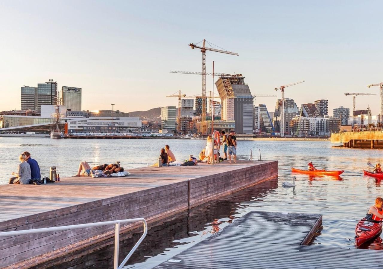 Seaside Apt - 2 Sunny Balconies - Modern - 6 Pax Oslo Exterior photo